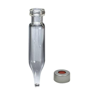 Chromatography Research Supplies 1.0 mL 8 x 40 mm Crimp Top Vial, Seal Combo-Pack (100/pk)